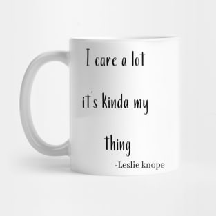 Leslie knope quote Mug